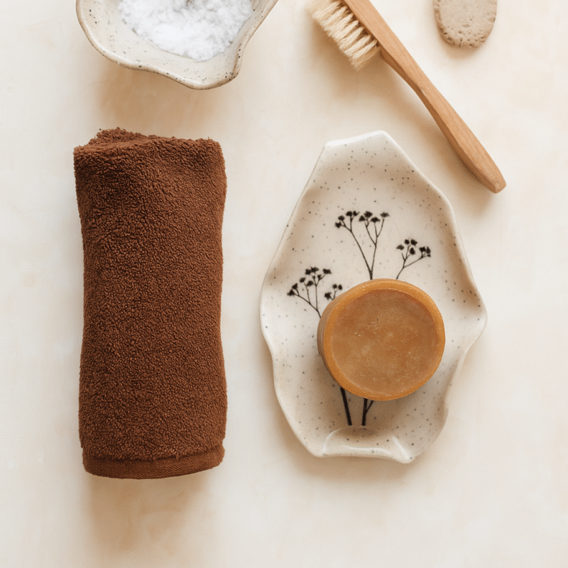 Hand towel Brown choco