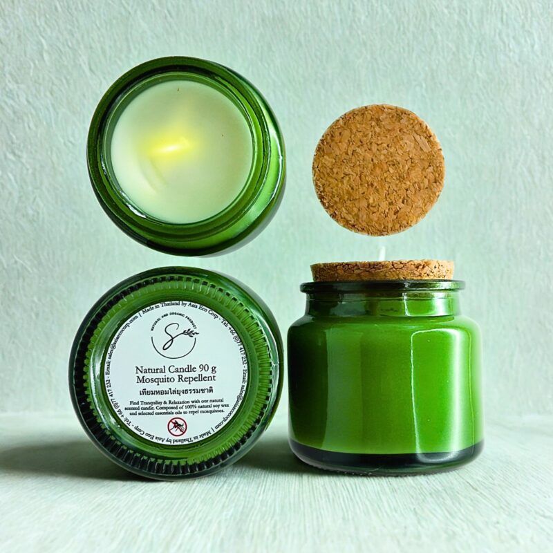 Bougie naturelle anti-moustiques